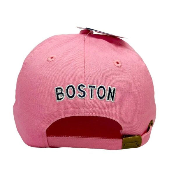 Boston pink baseball cap hat for women 100% cotton, adjustable siz - Picture 4 of 5